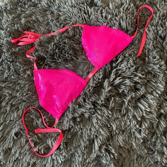 Other - 💖Handmade Sequin Bikini Rave Top💖